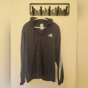 Adidas Black Zip-Up Hoodie